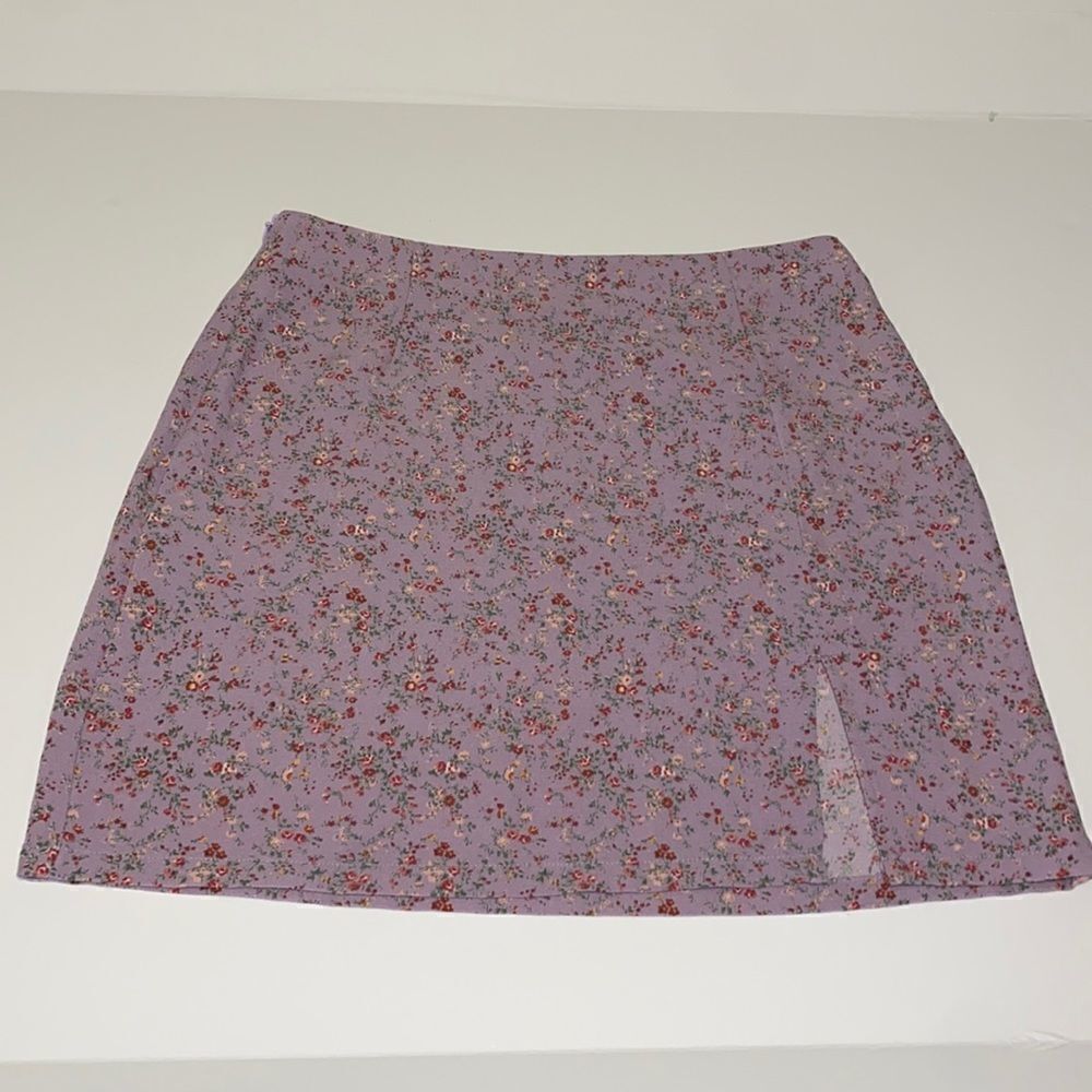 SHEIN mauve floral miniskirt